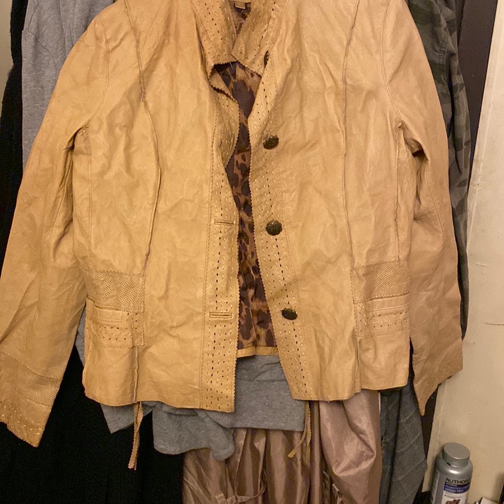 Brand new leather jacket.